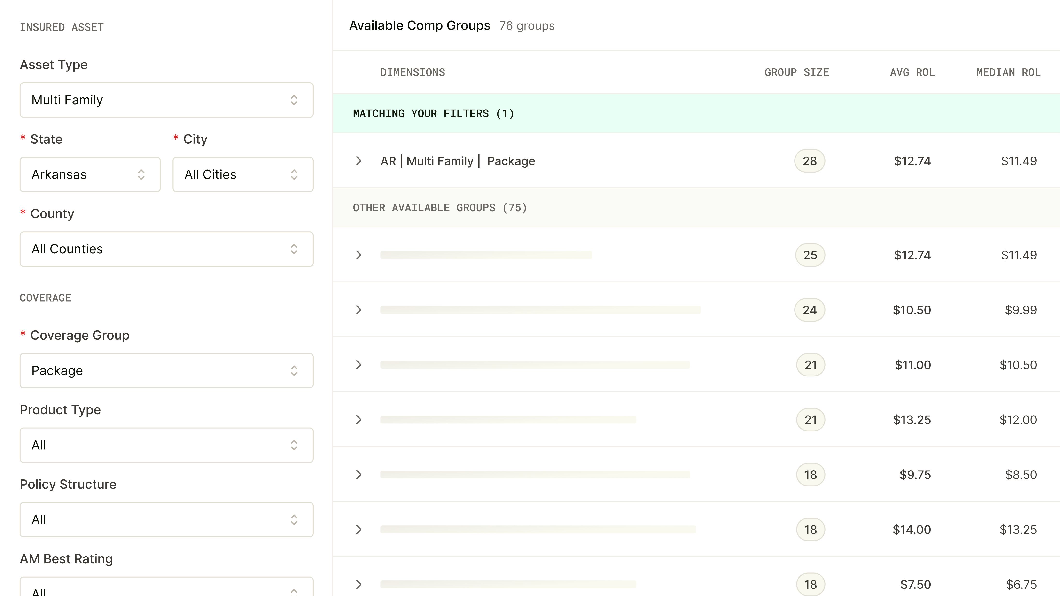 Advocate comparable analysis explorer